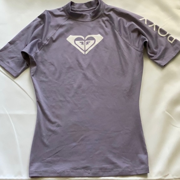 Roxy Short Sleeve Lavender Top Size Girls M - Picture 1 of 5